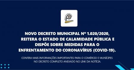 Novo Decreto Municipal nº 1.020/2020 Novo Decreto Municipal nº 1.020/2020
