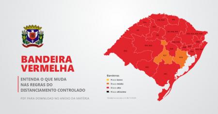 BANDEIRA VERMELHA - Entenda o que muda nas regras do distanciamento controlado BANDEIRA VERMELHA - Entenda o que muda nas regras do distanciamento controlado