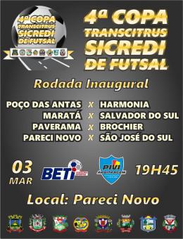 Inicia a 4ª Copa Transcitrus de Futsal 