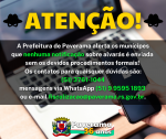 Administração alerta sobre golpe