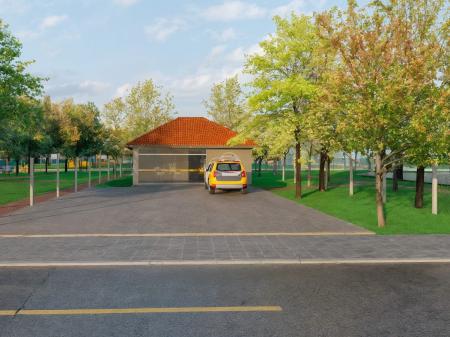 Visita do Comando da Brigada Militar à obra do novo quartel municipal