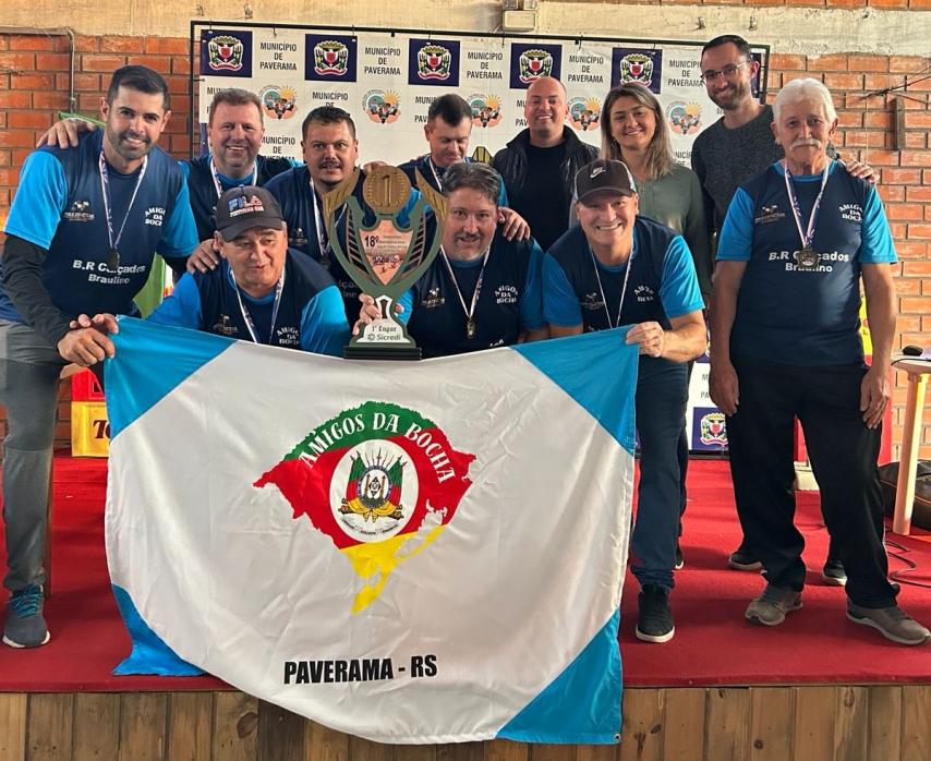 Amigos da Bocha conquista título do Campeonato Municipal de Bocha de Paverama