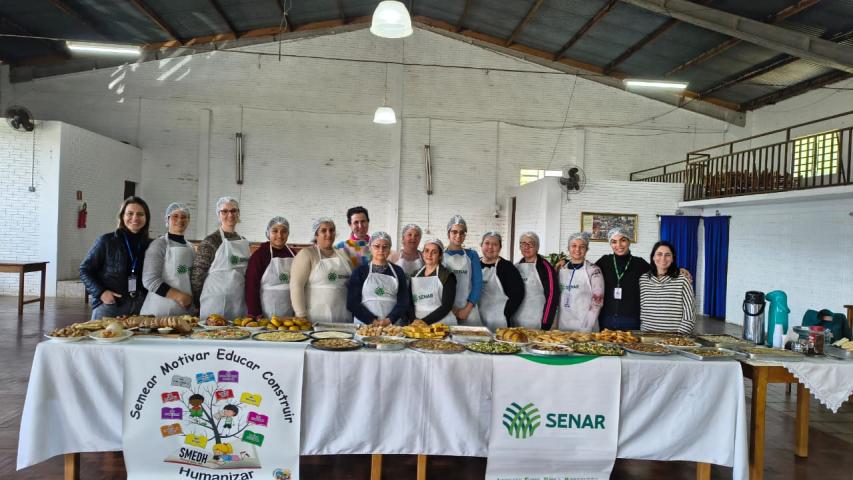 Curso de capacitação com o SENAR-RS é oferecido às merendeiras