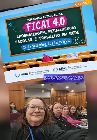 Equipe técnica da RAE participa de Seminário Estadual FICAI 4.0